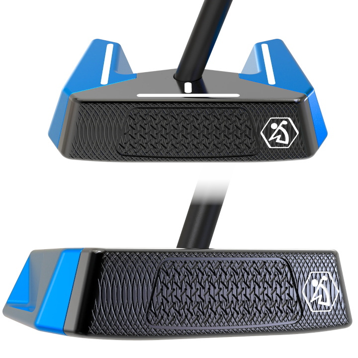 右用 BURKE GOLF バークゴルフ Ai ZERO BLUE ゼロトルク パター